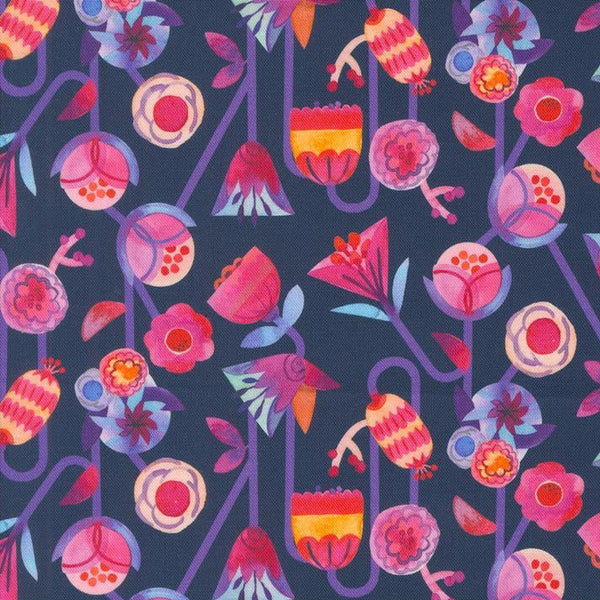 Flower Patches - Candy Flowers - Cotton Fabric