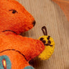 Folk Squirrel Embroidery Felt Craft Kit