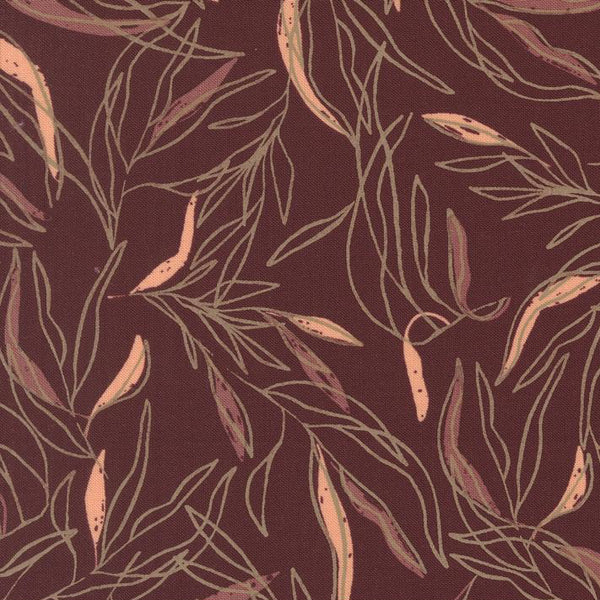Foraged Found - Loose Leaf Blender Merlot - Cotton Fabric