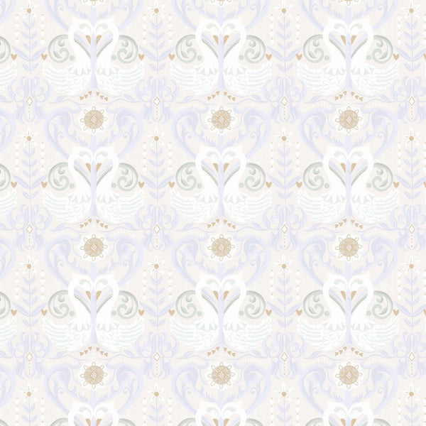 Forever Reflection Hyacinth Cotton Fabric