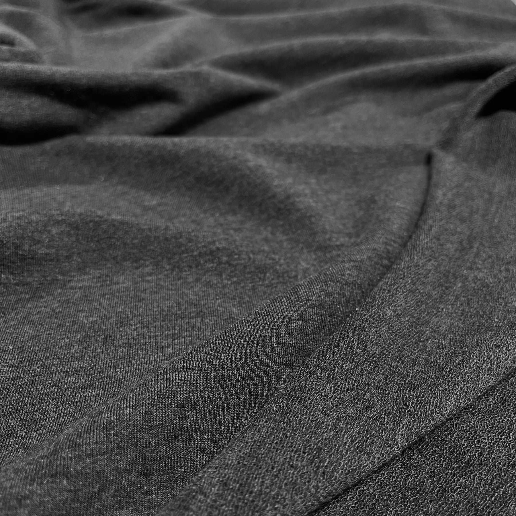 Organic Cotton French Terry: Charcoal