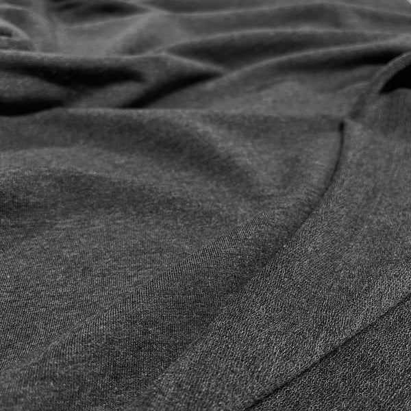 Organic Cotton French Terry: Charcoal