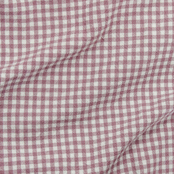 Close-up of pink and white checkered fabric