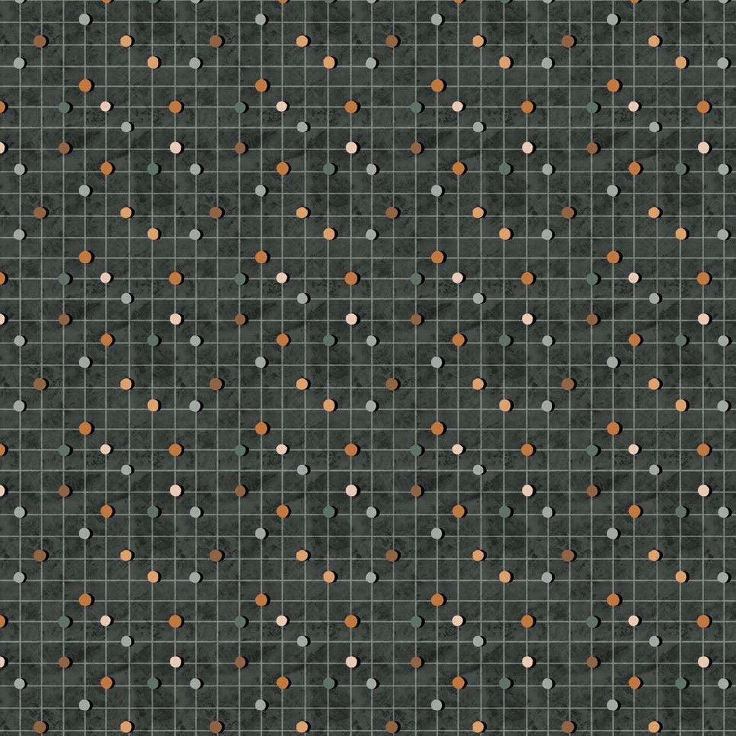 Great Journey Dots Grey Cotton Fabric
