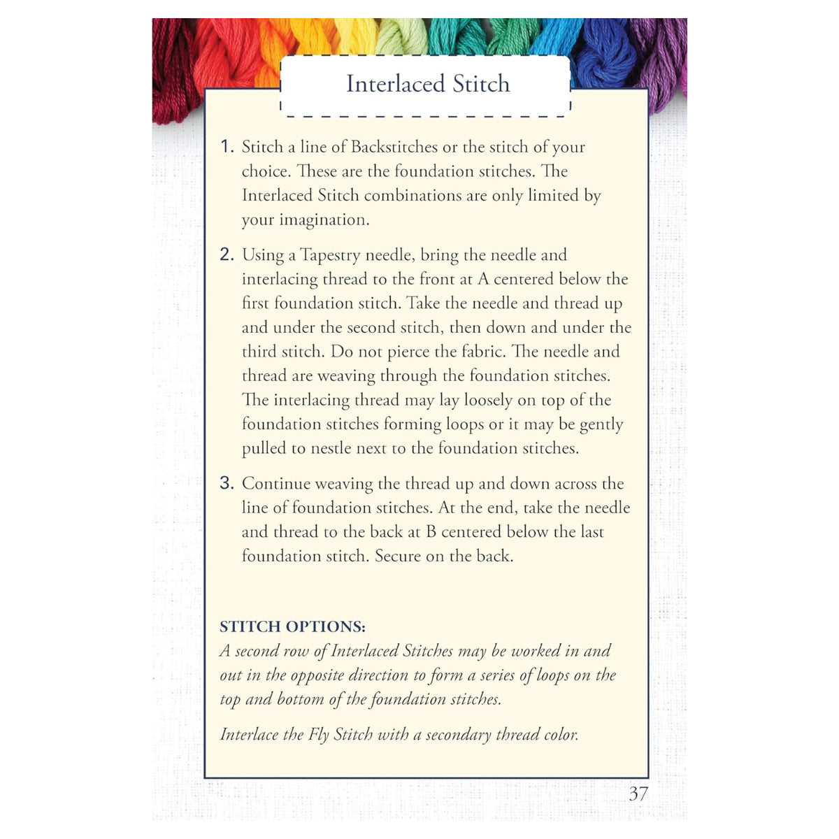 Hand Embroidery Stitches At A Glance Book
