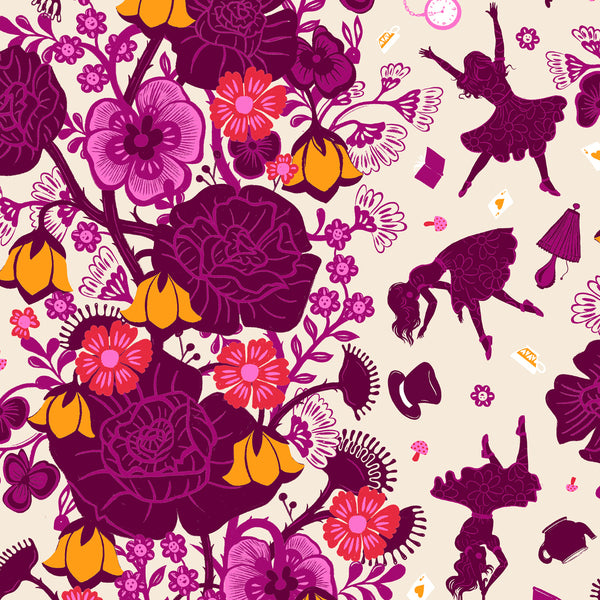 Hello Alice by Ruby Star - Damask Floral Shell - Cotton Fabric