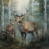 Stag and Stone - Fabric Panel