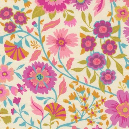 Parlor - Wild and Free Cream - Cotton Fabric