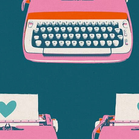 Best Day Ever by Ruby Star Society - Typewriter Teal - Canvas