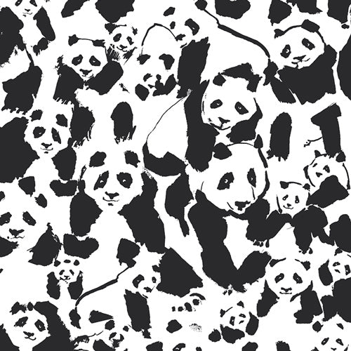 Pandalicious - Pandas - Cotton Canvas Fabric