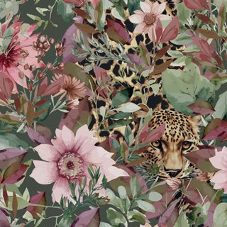 Ecovero Viscose Jersey - Floral Leopard