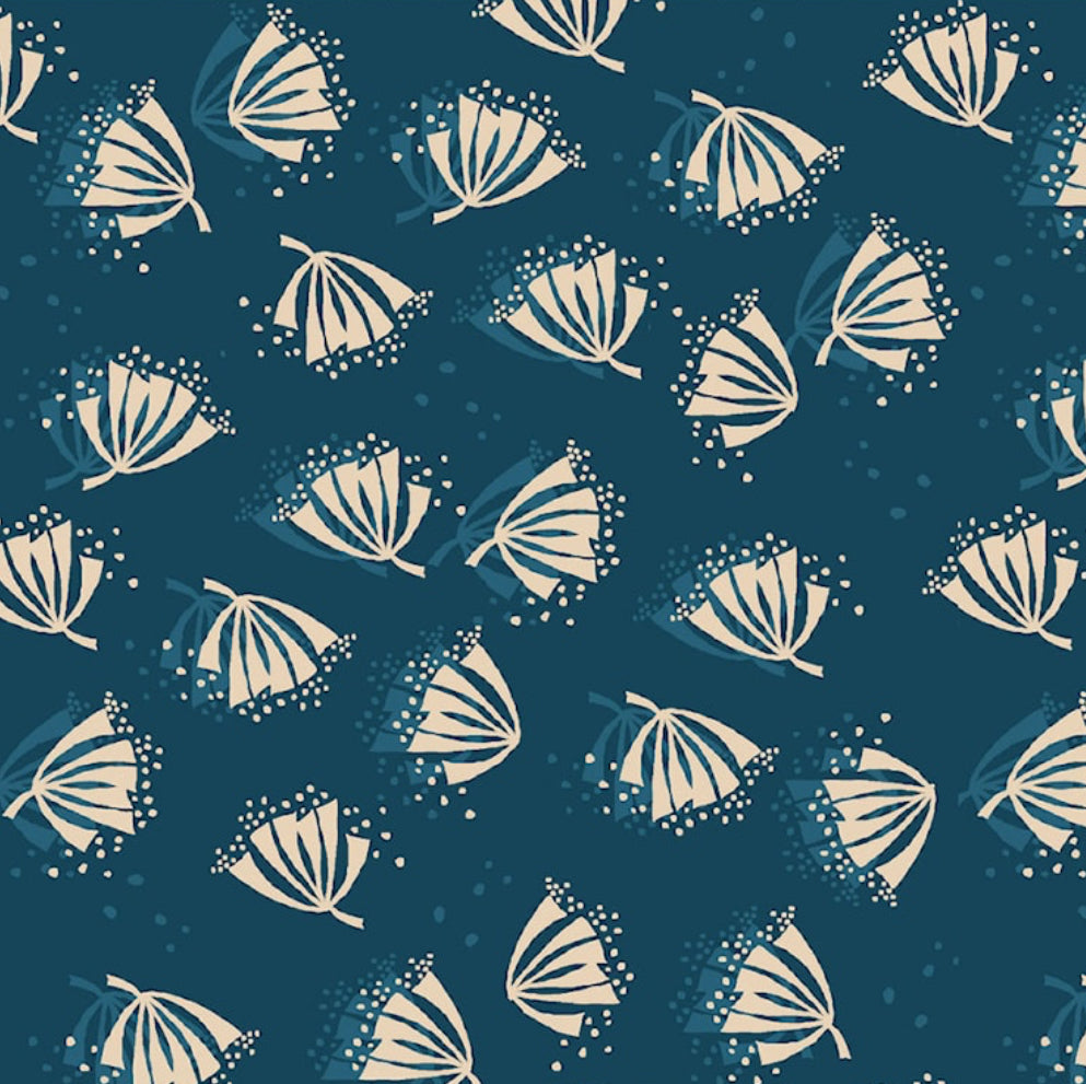 Cotton Jersey - Floating Flowers by Stof