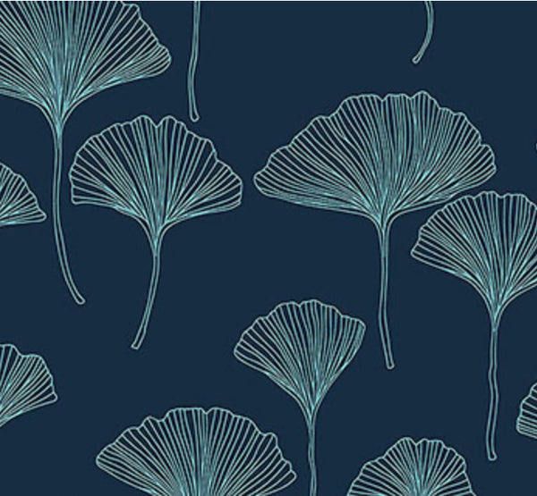 Cotton Jersey - Ginko Leaves by Stof