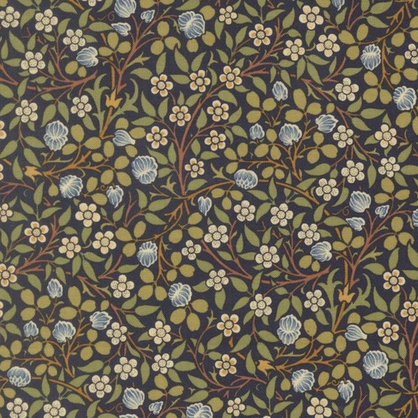 Morris Muse - Clover Small Floral Twilight - Cotton Fabric