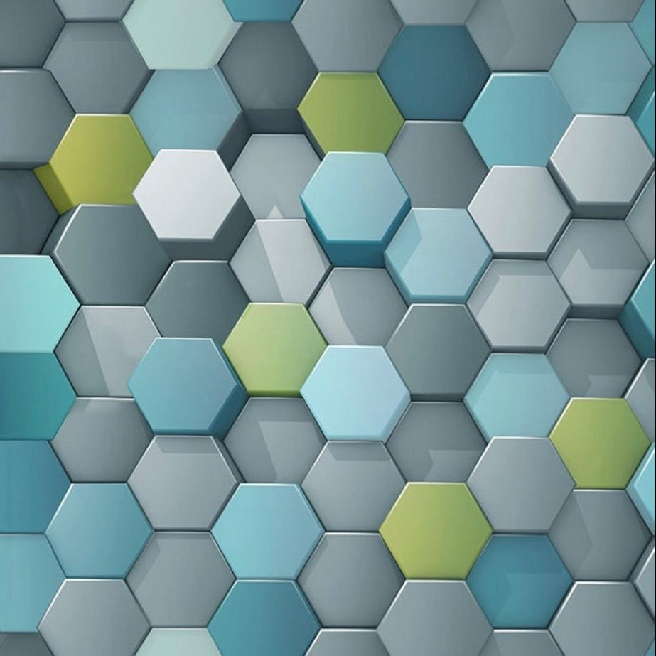 Another Dimension - Hexi’s Silver - Cotton Fabric