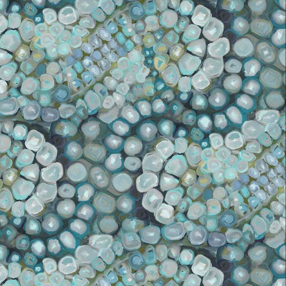 A Drop in the Ocean - Tentacle Geometric - Cotton Fabric