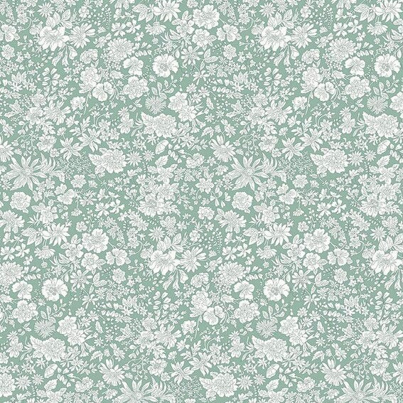 Liberty - Emily Belle Olive Leaf - Cotton Fabric