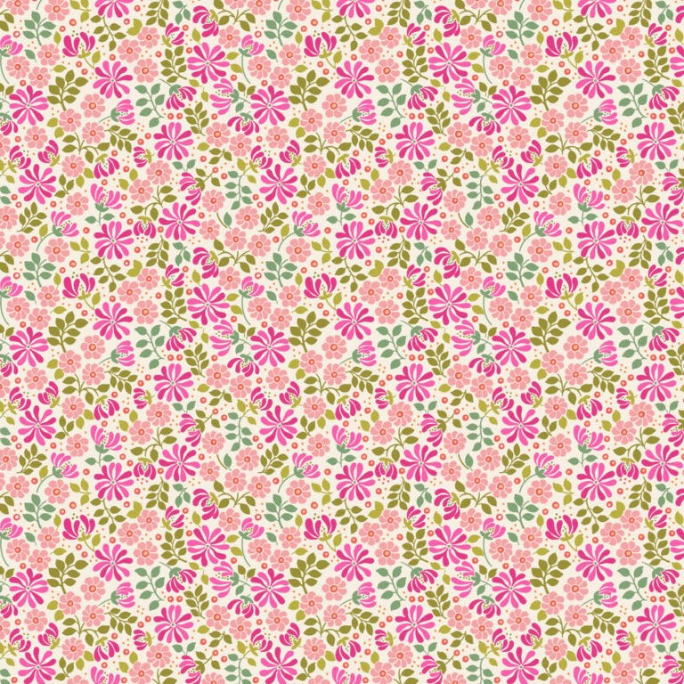 Boho Blooms - Floral Bursts - Cotton Fabric