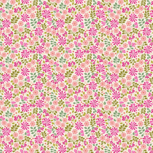 Boho Blooms - Floral Bursts - Cotton Fabric
