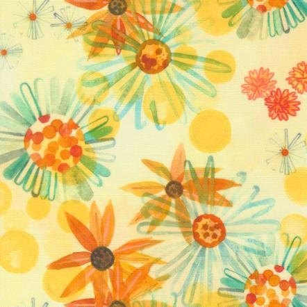 Northern Brights - Sunshine Flowers - Cotton Fabric
