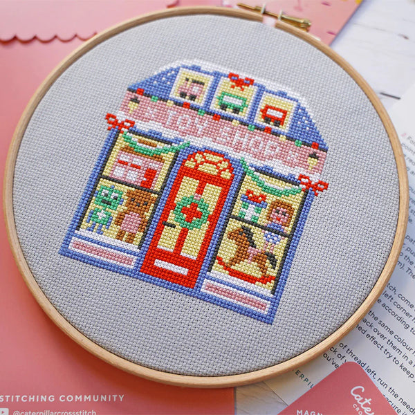 Cross Stitch Kit - Jingle Bell Toy Emporium