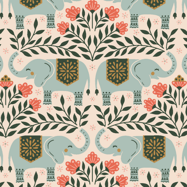 Savanna Happy Elephants  - Cotton