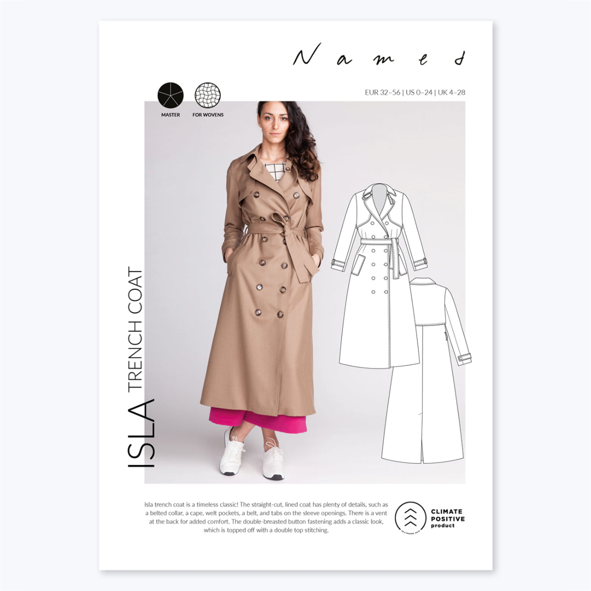 Isla Trench Coat Pattern