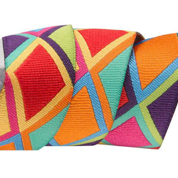 Jacquard Ribbon - Big Diamonds