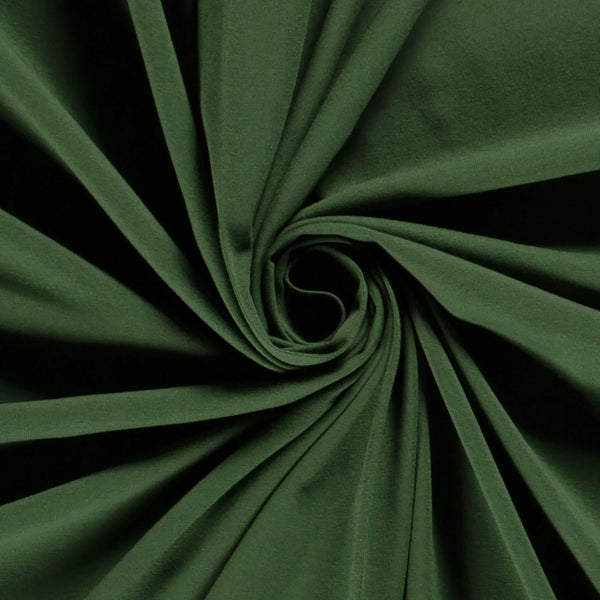 Jersey Fabric - Cotton - Dark Green