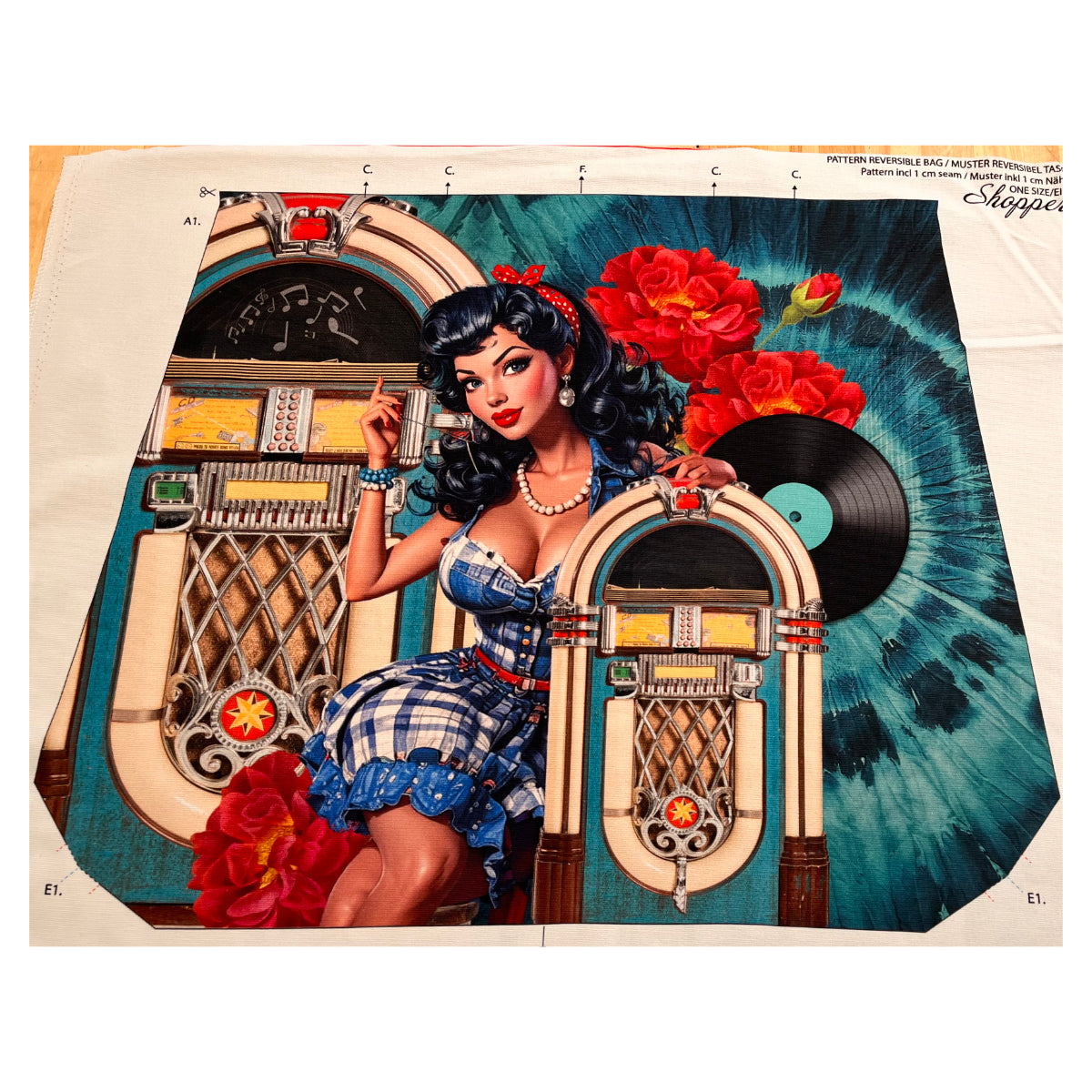 Canvas Bag Kit - Jukebox Pin-Up
