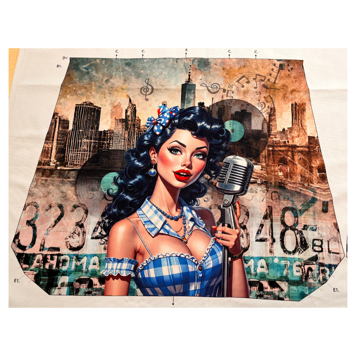 Canvas Bag Kit - Jukebox Pin-Up