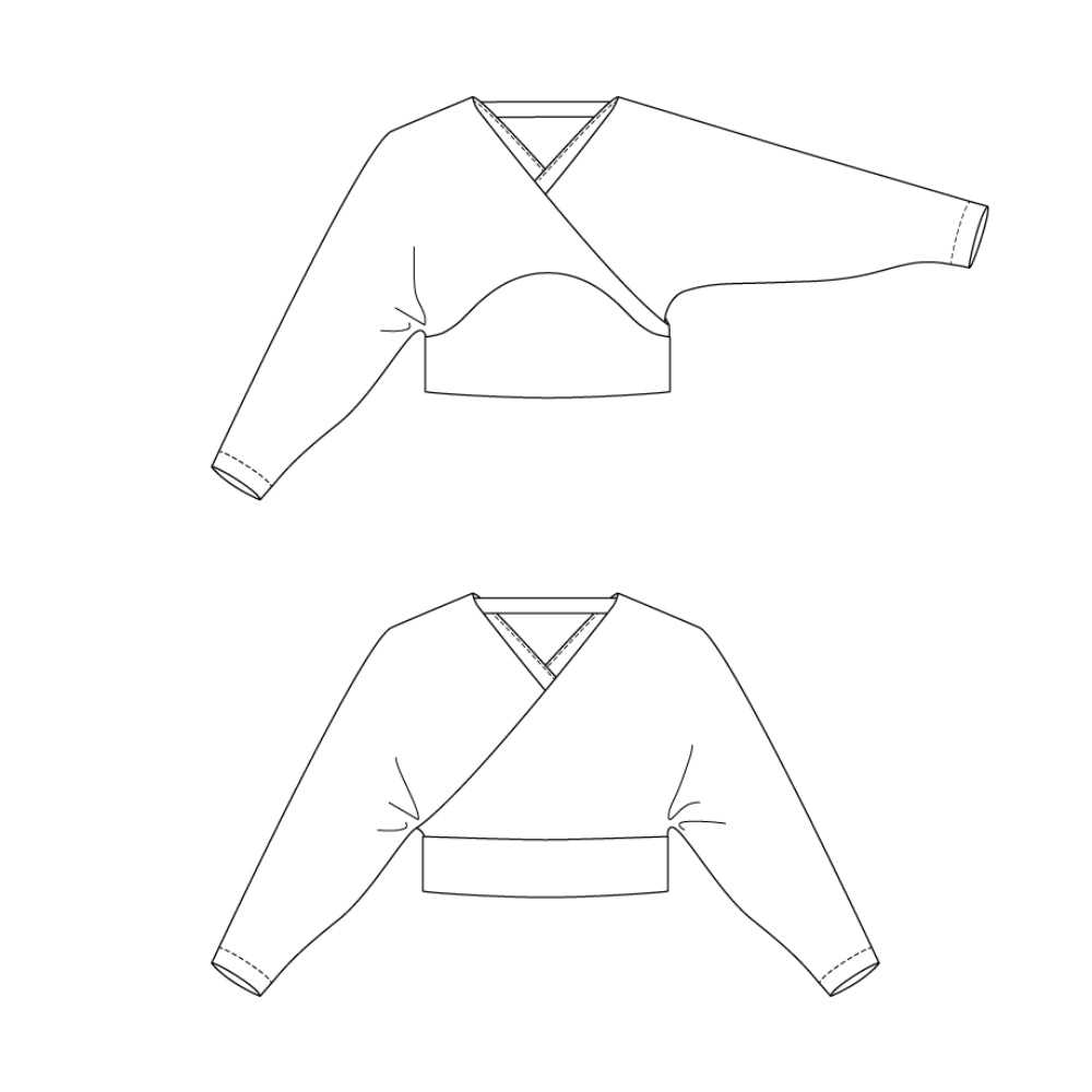 Kajo Batwing Wrap Sweater and Dress Pattern