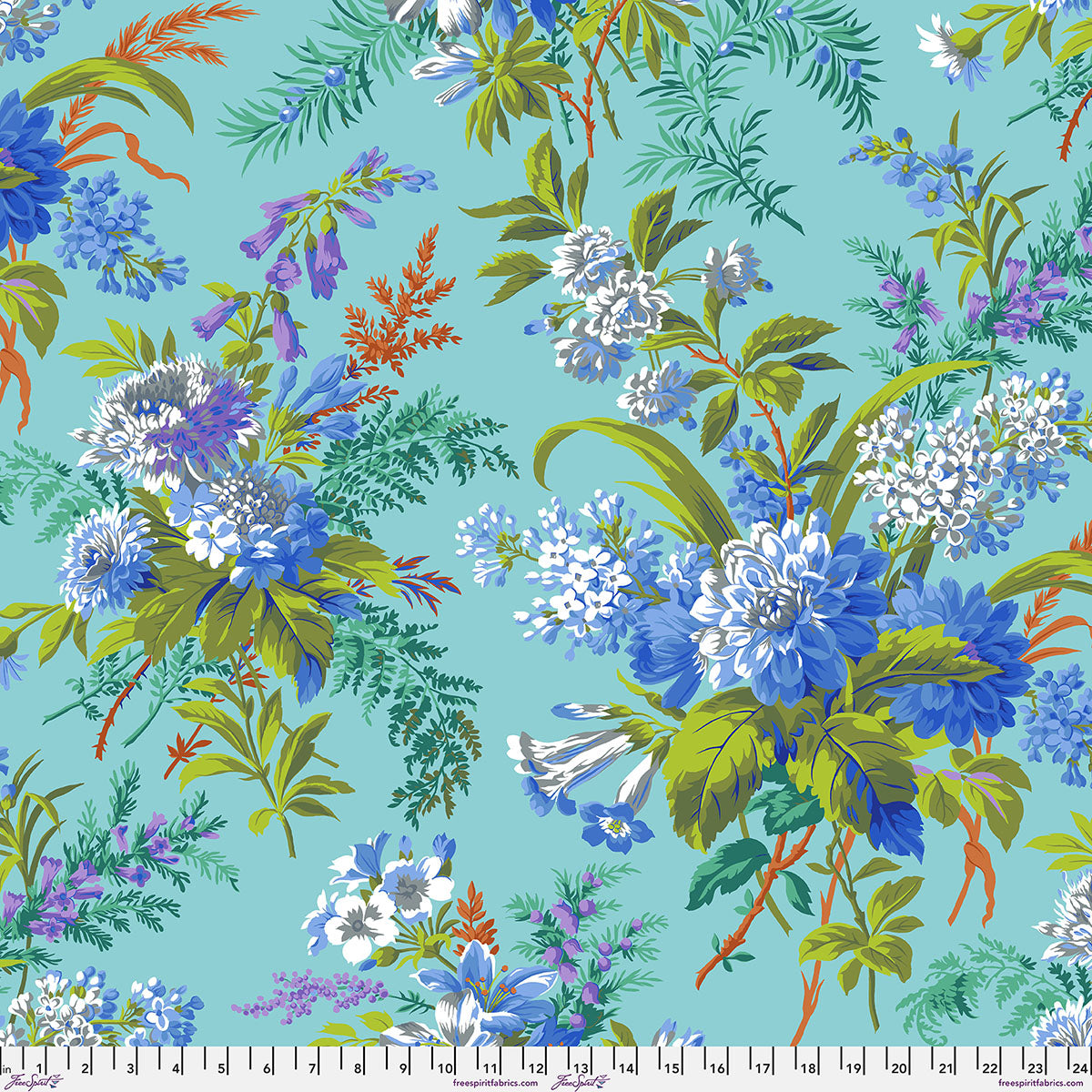 Kaffe Fassett Collective - Jardin Blue - Cotton Fabric