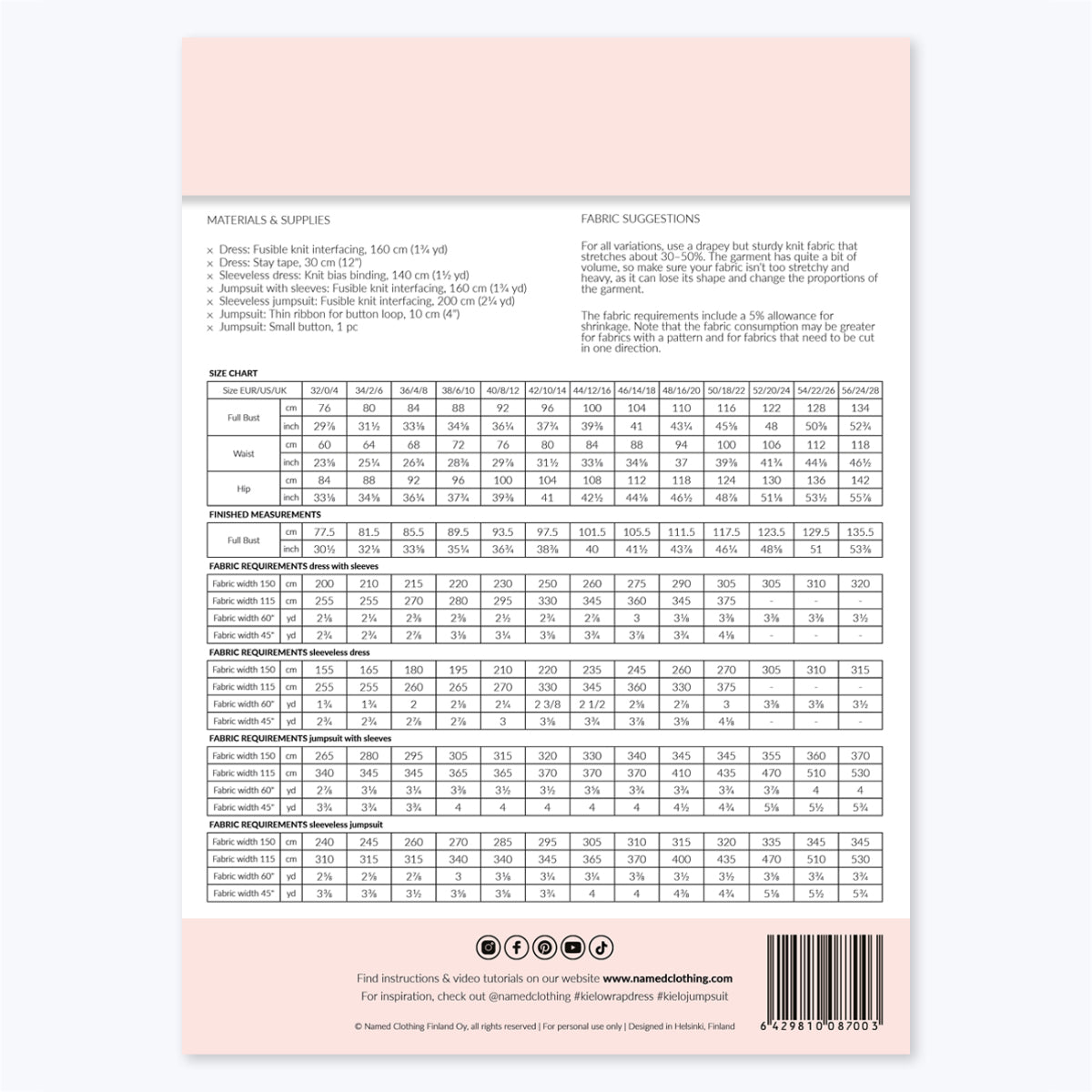 Kielo Wrap Dress and Jumpsuit Pattern