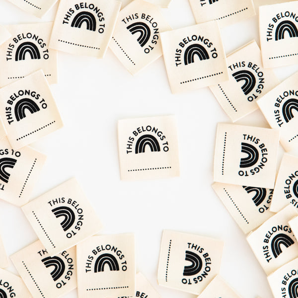 Labels - This Belongs To - Kids School Organic Cotton Clothing Tags