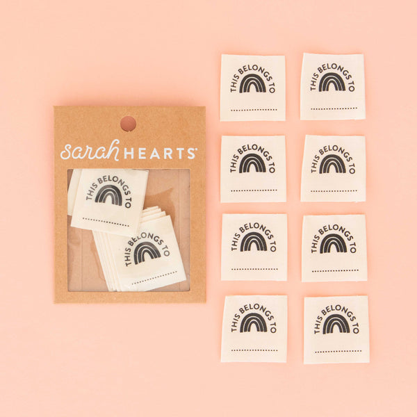 Labels - This Belongs To - Kids School Organic Cotton Clothing Tags