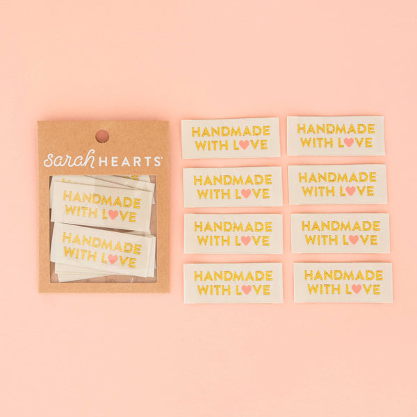 Labels - Handmade With Love Gold