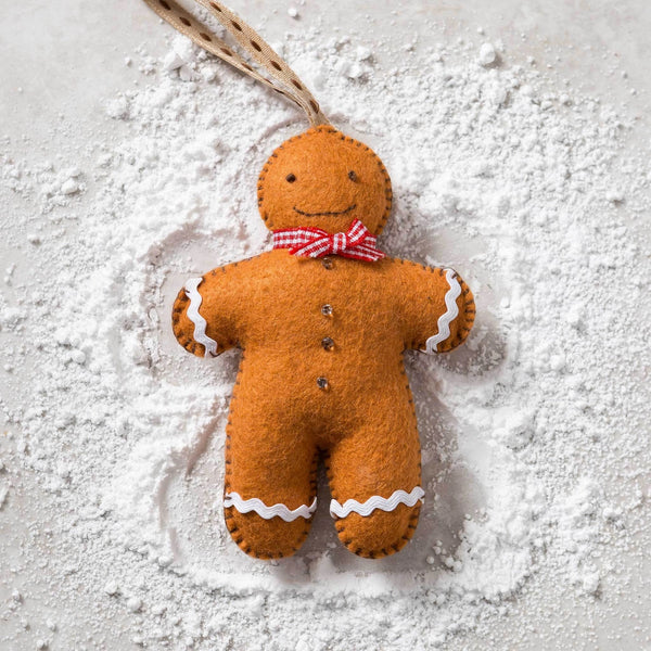 Gingerbread Embroidery Felt Craft Kit