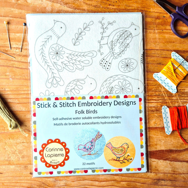 Birds Stick and Stitch Embroidery