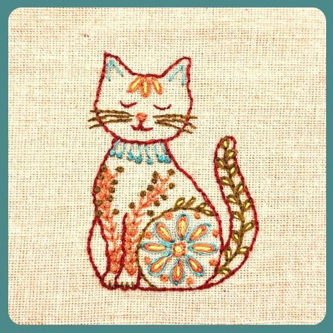 Cats Stick and Stitch Embroidery