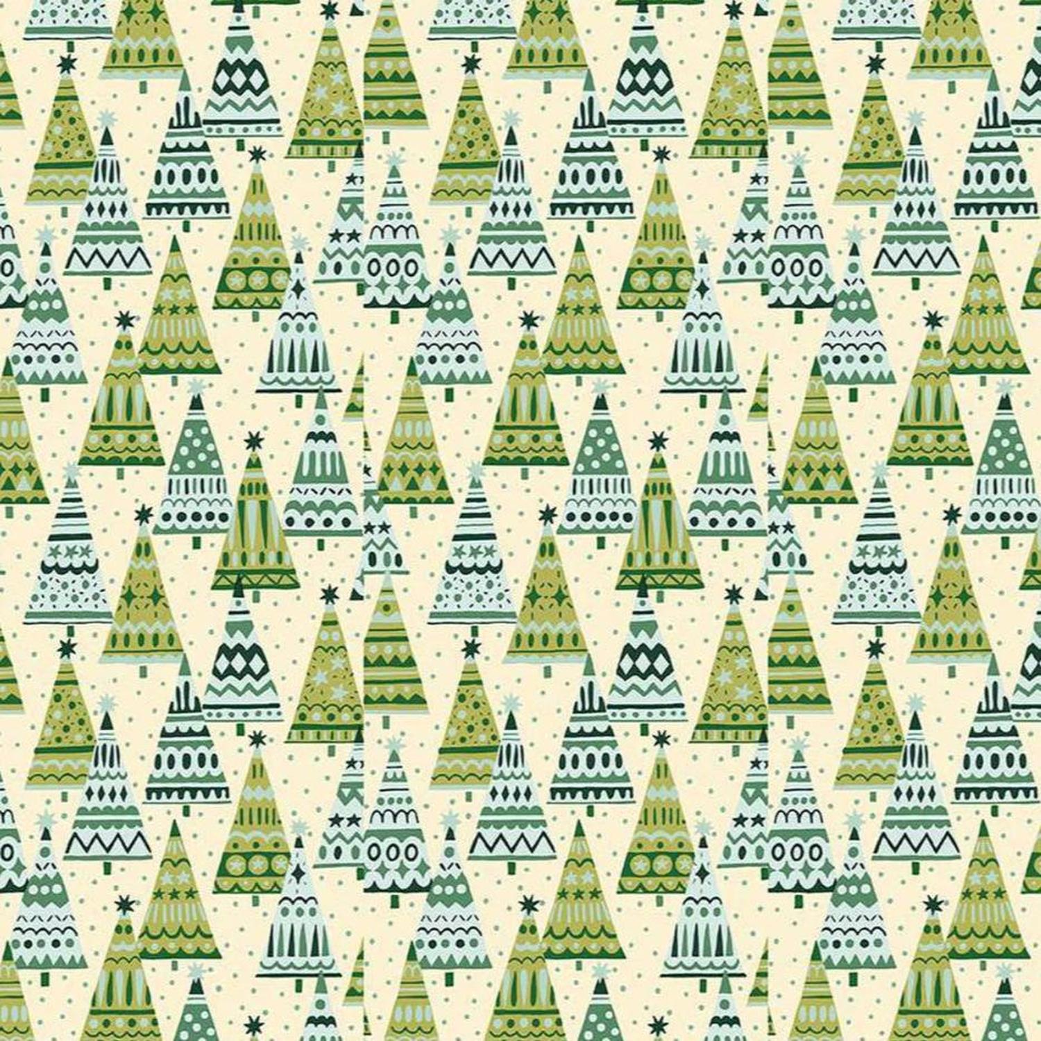 Liberty - Festive Fair Frosty Forest - Cotton Fabric