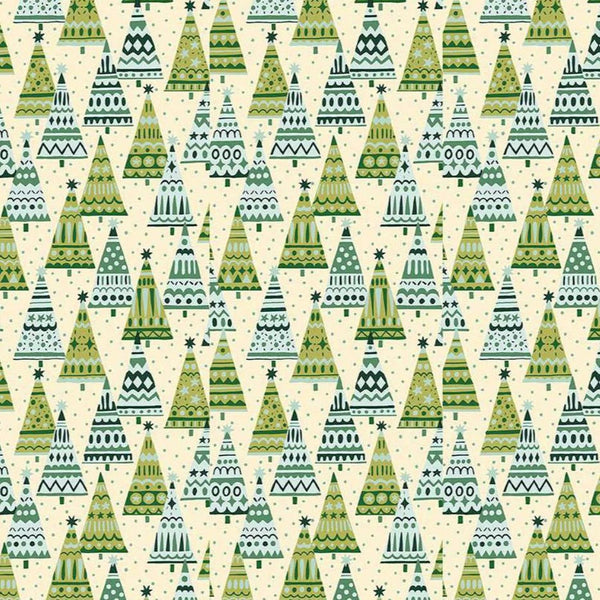 Liberty - Festive Fair Frosty Forest - Cotton Fabric