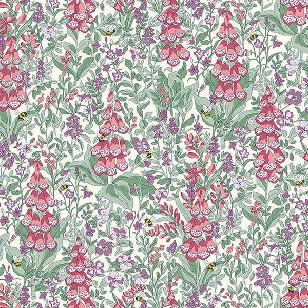 Liberty - Postcard From the Highlands - Mull Foxgloves - Cotton Fabric