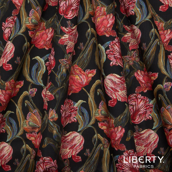 Liberty Tana Lawn Fabric - Midnight Sketch