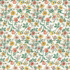 Floral pattern with colorful flowers on a white background