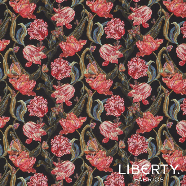 Liberty Tana Lawn Fabric - Midnight Sketch