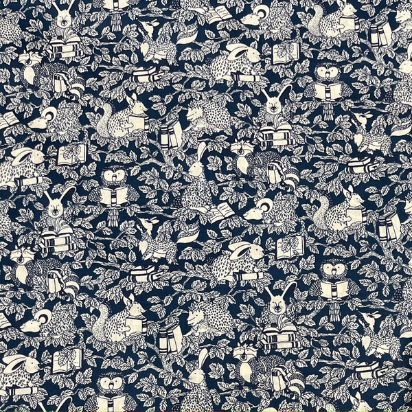 Liberty Tana Lawn Fabric - Woodland Library Blue