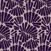 Pattern of purple geometric shapes on a lilac background