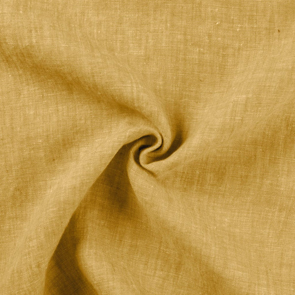 Linen Plain Weave Fabric - Ochre