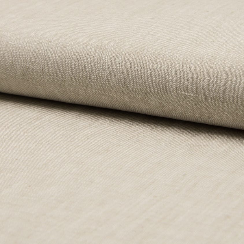 Linen Plain Weave Fabric - Natural